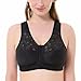 Delimira Women's Full Coverage Wirefree Lace Plus Size Front Closure Bra Racerback