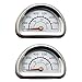 Uniflasy G351-0076-W1 Temperature Gauge, Heat Indicator Replacement for Charbroil and Kenmore Gas Grill Models, Stainless Steel Repair Parts Temp Gauge Thermometer, 1 Pack