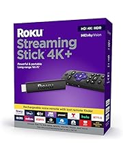 Roku Streaming Stick 4K+ (2021) Streaming Device 4K/HDR/Dolby Vision with Roku Voice Remote Pro