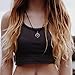Doinshop New Nice Cute Lovely Compass Pendant Necklace Choker Chains Charm Black Leather Cord