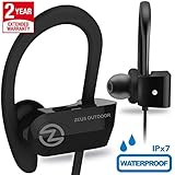 Waterproof Wireless Bluetooth Headphones ZEUS OUTDOOR a HD Sound Best Wireless Earbuds Earphones with Microphone Workout Running Sport Headphones Bluetooth Headset for Gym Best for Father Day