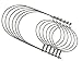 Silver Stainless Steel Wire Handles for Mason, Ball, Jars (Handle-Ease) (6 Pack, Regular Mouth)