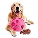 Super-Size Treat Ball Dog Toy Interactive Treat Dispenser IQ Treat Ball for Large Dogs Made of Environmental and Non-Toxic Bite Resistant Material 5 Inches in Diameter.