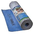 QuietWalk Underlayment for Laminate Flooring with Attached Vapor Barrier Offering Superior Sound Reduction, Moisture Protection, and Compression Resistance, 100 sq. ft, Blue