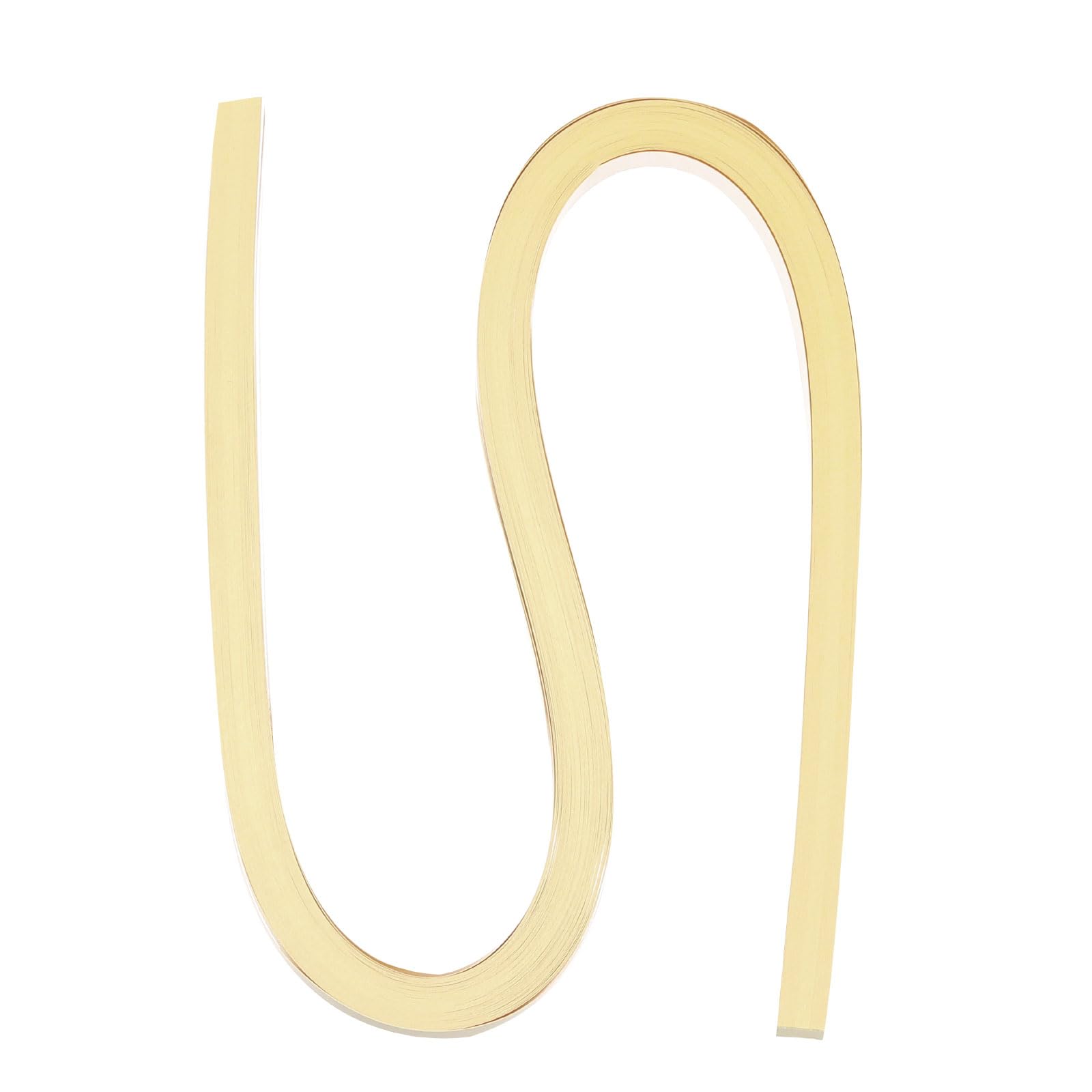 PATIKIL 60pcs Metallic Quilling Strips Paper 1cm x 54cm Origami Paper Quilling Kits for Adults Beginner Art DIY Craft Christmas, Tan