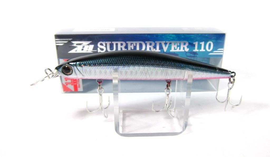 ZipBaits SURF DRIVER 110S 590, Best Surf & Halibut Lure, Sinking