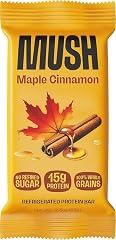 MUSH Protein Bar - Maple Cinnamon - 15g Protein, 100% Whole Grains, Gluten Free, No Refined Sugar, Sustained Energy, 2.3 OZ