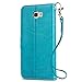Galaxy J7 Prime SM-G610F Case, J&D [Wallet Stand] [Slim Fit] Heavy Duty Protective Shock Resistant Flip Cover Wallet Case for Samsung Galaxy J7 Prime SM-G610F - Aqua