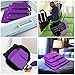 Bagail 4 Set Compression Packing Cubes Travel Expandable Packing, Purple, Size M