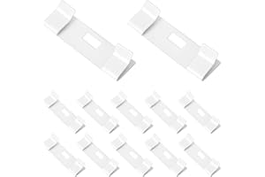 12 PCS White Metal Vertical Blind Repair Tabs, Universal Vane Saver Kit Heavy Duty Fix for Vertical Blinds Replacement Slats