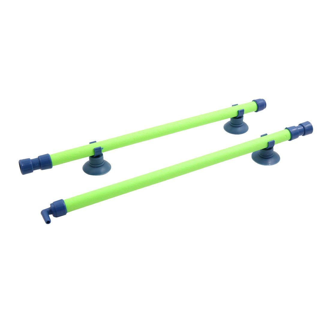 sourcing map Green 23" Length Aquarium Fish Tank Suction Cup Bubble Wall Air Stone Tube Decor