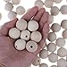 CoscosX 100 Pcs 25mm(1 inch) Natural Round Wood Beads Wooden Color Spacer Beads for Jewelry Making DIY Craft