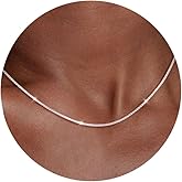 Carffordo 925 Sterling Silver Chain Necklace for Women 16K Gold Plated Box Link Chain Necklace Simple Dainty Choker Necklace Waterproof Link Necklace Trendy Jewelry Gifts