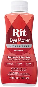 Craft County Rit DyeMore 7 Oz Racing Red Synthetic Dye for Polyester