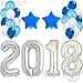 2020 Balloons for Graduation Decorations - Large, 40 Inches | SilverBlue 2020 Decorations Kit | Graduation Decorations 2020 | Great For Graduation Decorations Party, Happy New Years Even Celebrations