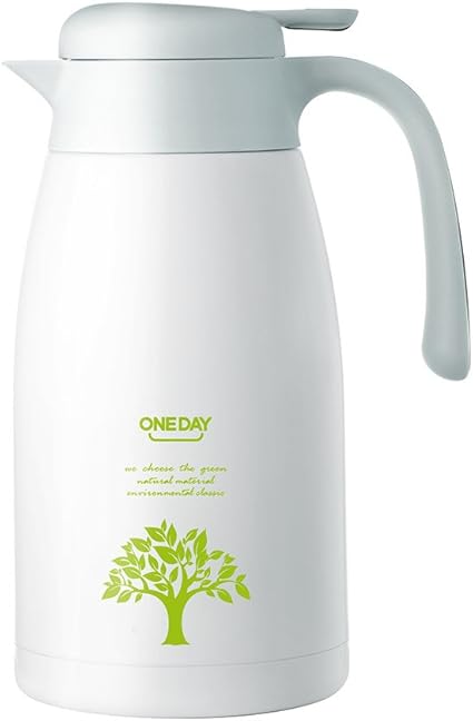 One Day 2l Vacuum Jug Coffee Pot 304 Stainless Steel Double Wall Vacuum Insulated Pot Juice Milk Tea Coffee Plunger Gold Amazon Co Uk Kitchen Home
