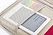Lazyaunti Zipper Portfolio Organizer A4 Note Pouch-Waterproof Document Bags/Zipper Binder/Paper Case for 12.5