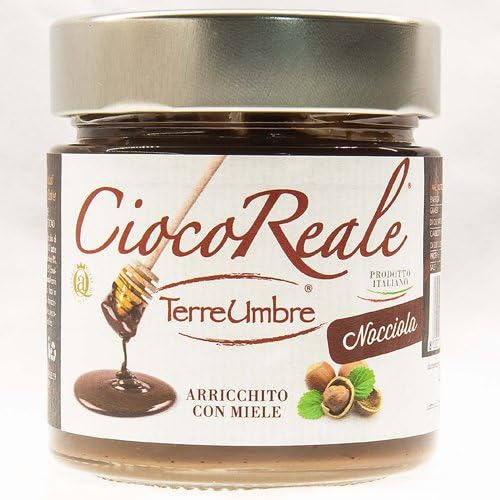CiocoReale Chocolate Honey and Hazelnut Spread by Terre Umbre (230 gram)