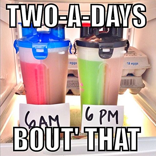 Hydra Cup Dual Threat Shaker Cup - Protein & Pre Shaker Bottles, Shaker Cup, Haters White & Black, 28oz