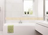 Yoillione Floral Yellow Embossed Waistline Wallpaper Border 5m Waterproof view 8