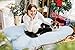 Meiz Pregnancy Pillow - U Shaped Pregnancy Pillow - Full Body Maternity Pillow for Pregnant Women, Body Pillow for adults Sleeping with Cotton Pregnancy Pillow Cover, Blue & White