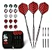 W.M Darts King 90 Percent Tungsten Steel Tip Darts (for Bristle / Normal Dartboard, 22 Gram, Pack of 3)