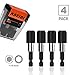 KSEIBI 181859 1/4-inch Quick Release Screwdriver Bit Holder with Plastic box Pack of 4 Piece