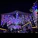 Toodour Christmas Icicle Lights Outdoor, 360 LED 29.5ft 8 Modes Fairy Icicle String Lights with 60 Drops, Led Christmas Twinkle Lights for Holiday, Party, Wedding, Christmas Decorations (Multicolor)