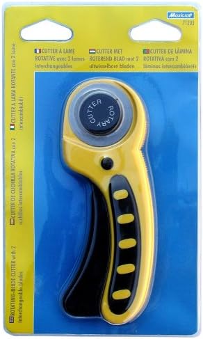 Maxicraft 71203 Retractable Circular Cutter Diameter 45 mm Yellow