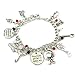 PDTXCLS AWEHIRU Vicien JOPMSK New Horizons Production Mary Poppins Themed Assorted Metal Charms Bracelet