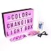 Light Box Cinematic LED Combination 16 Color Changing Modes w/Remote Controller, Flash, Strobe, 170 Emojis, Letters, Numbers, Characters Weddings, Gifts ,Party, Events, Kitchen, Birthday Decoration
