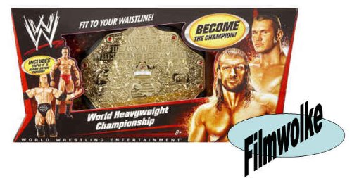 Mattel WWE Wrestling Exclusive World Heavyweight Championship Belt Includes Triple H & Randy Orton Action Figures