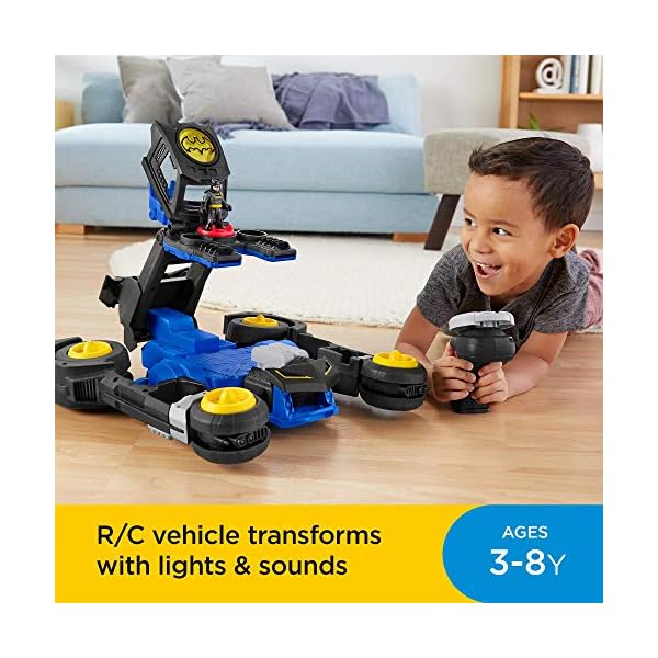 Fisher-Price-GBK77-Imaginext-DC-Super-Friends-Transforming-Batmobile-RC-Vehicle-Multicoloured Imaginext DC Super Friends Transforming Batmobile R/C