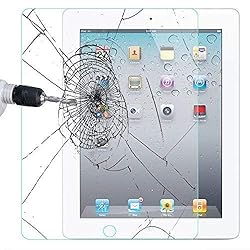 KIQ 2 Pack Tempered Glass Screen Protector for iPad