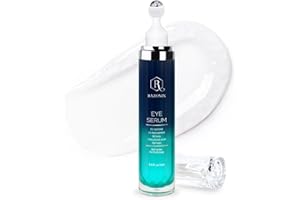 RAZONIX Eye Bags Treatment for Men and Women: Caffeine Eye Cream for Dark Circles – Cooling Roller for Puffiness Reducer (Medium, Unscented)