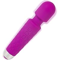 Personal Wand Massager-Allovers Super Powerful Mini Massager with 8 Speeds & 20 Pulsating Vibrations, Handheld…
