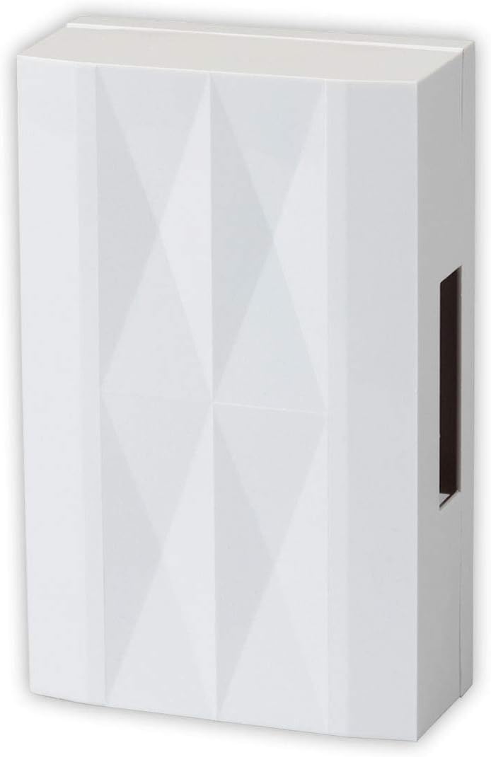 Heidemann Gong Two or three tone-Gong Icaro White8 V/AC plus 1 x 9 V Block-Battery