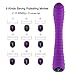 Sensaty Cordless Wand Massager, USB Rechargeable Powerful Body Massage Wand Waterproof Silicone Vibrator Massager for Personal Use- Purple