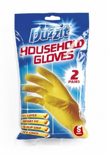 Duzzit Household Gloves 2 Pairs Small Size