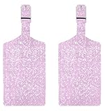 Travelambo Luggage Tag Faux Leather for Suitcase