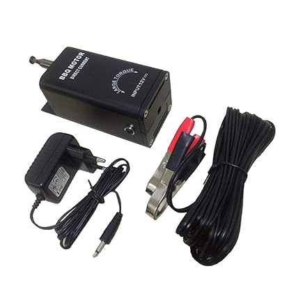 FLAMEER Grillmotor für Camping, Outdoor, Freizeit oder Beruf, Eu Stecker/Krokodilklemme Aufladbar, 20 U/min