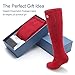 Battery Heated Socks,Men Women Electric Battery Powered Socks Kit,Rechargeable Battery Heating Stockings,Winter Thermo Socks,Climbing Hiking Fishing foot Warmer Hunting Skiing Heated Socks (Red, M)
