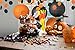 Bobee Black and Orange Paper Garland 70 feet 5 Strands Party Decoration (5 Strands, 14 feet Each, 70 feet Total)