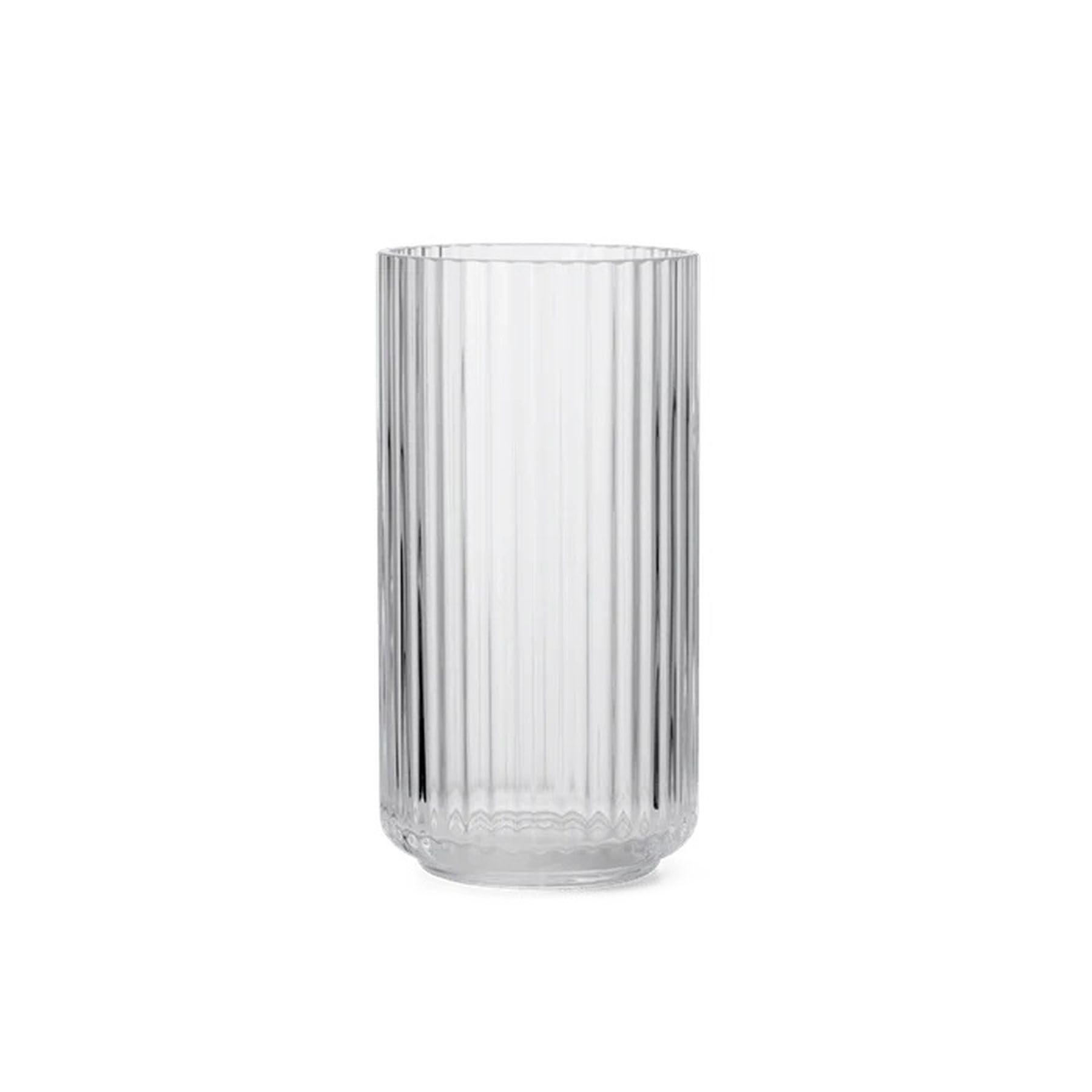 Lyngby Porcelæn Lyngby Vase Height 25 cm Made of Blown Glass Timeless, Clear