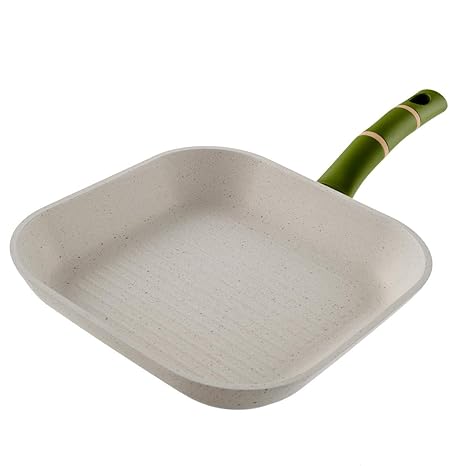 Original Steinbach Grillpfanne Vitano | ca. 26 x 26 cm | Antihaftbeschichtung | Induktion | Pfanne | Aluminium | spülmaschine