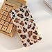 Dailylux Case for iPhone Xs (2018) / iPhone X (2017) 5.8-inch, Cute Phone Case Glitter Pearly-Lustre Slim Shell Protective Soft TPU Back Cover for Girls Women, Leopard Brown
