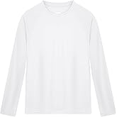 Poekuao Boys Rash Guard Long Sleeve UPF 50+ Kids Swim Shirts Youth Quick Dry Sun Water Shirt for Fishing