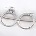 Newshe Wedding Rings for Women Engagement Ring Set 925 Sterling Silver 2.4Ct Round White AAAAA Cz Size 4-13