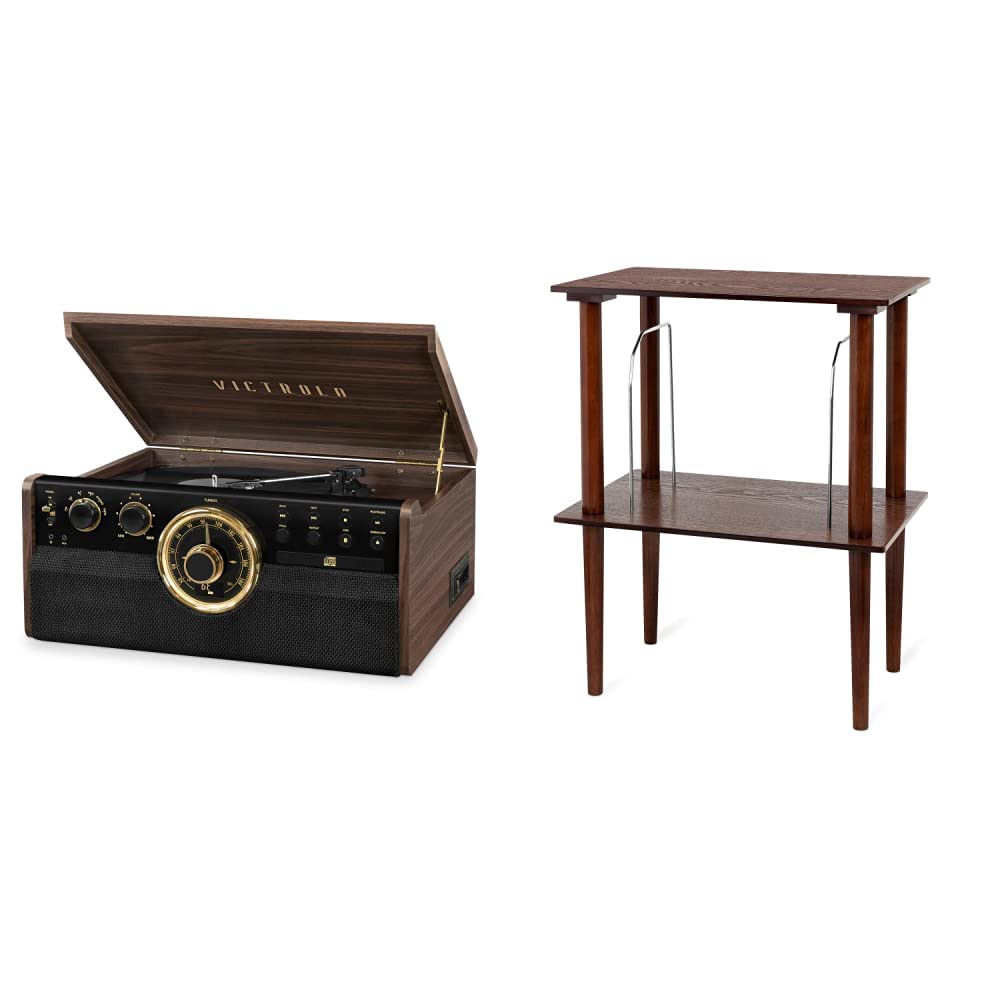 Vinyl Record Holder Victrola Wooden Stand For Music Centers With Record Holder Mahogany Audio Technica Turntable