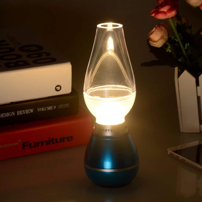 ShoppoStreet Blow ON/Off Rechargeable Retro LED Lamp | USB Powered Excellent Blow Night Lamp | Retro LED Night Lamp with Blowing Control Sensor (Multi-Color - As Per Availability)